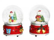 BOLA NIEVE MUSICAL PAPA NOEL 10cm  SURTIDO A ELEGIR 1    