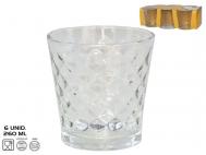 VASOS DIAMOND 6 Unidades 260ml                 