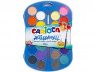 ACUARELAS 24 COLORES CARIOCA 30mm AQUARELL(6){